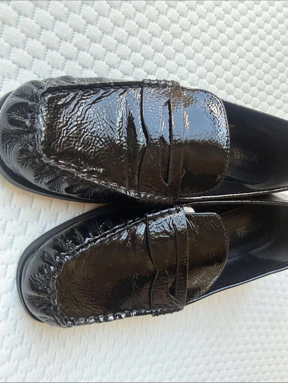 Carlson Crackled Patent Leather Loafer